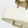 Deckenlampe rund Ø 50,8 cm 3x E27 Metall Stoff in Messing Weiß