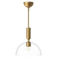 H&auml;ngelampe rund D: 30,5 cm H: max. 158,3 cm Metall Glas