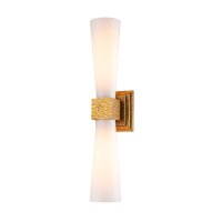 Badleuchte Metall Glas LED G9 66 cm hoch Up Down IP44