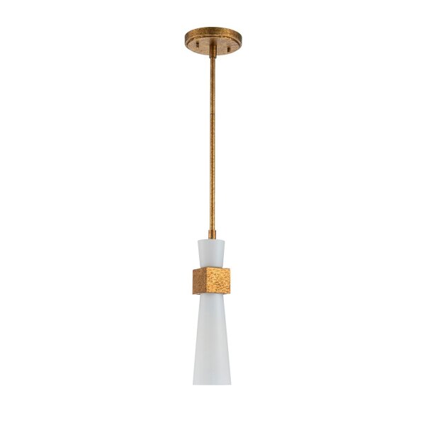 Deckenleuchte Metall Glas in Gold Antik Weiß E27 verstellbar