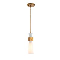 Deckenleuchte Metall Glas in Gold Antik Weiß E27...