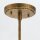 Deckenleuchte Metall Glas in Gold Antik Weiß E27 verstellbar