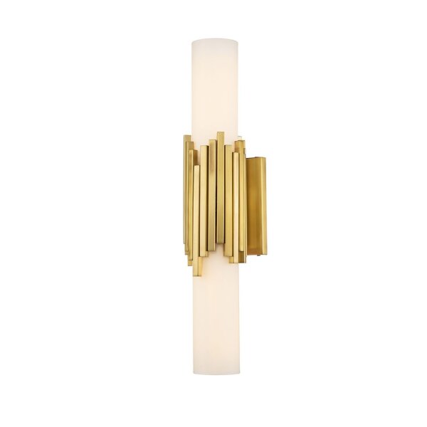 Badezimmerlampe Wand LED G9 55,9 cm hoch Metall Glas IP44