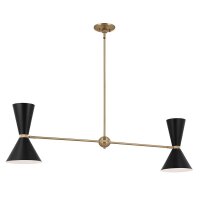 Pendelleuchte Metall verstellbar 4x E27 Up Down L: 130,3 cm