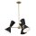 Kronleuchter Metall verstellbar B: 78 cm 6x E27 Modern
