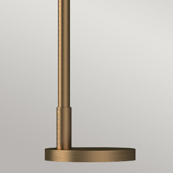 Stehlampe Metall 148,8 cm hoch in Gold E27 Dimmer Schalter