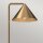 Stehlampe Metall 148,8 cm hoch in Gold E27 Dimmer Schalter