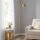Stehlampe Metall 148,8 cm hoch in Gold E27 Dimmer Schalter