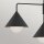 Pendelleuchte Metall Glas Schwarz 96,5 cm breit 3-flammig E27