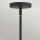 Pendelleuchte Metall Glas Schwarz 96,5 cm breit 3-flammig E27