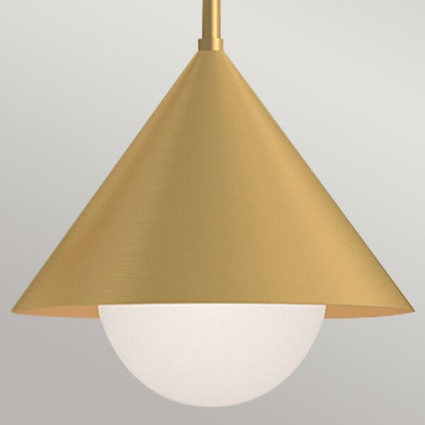 Hängeleuchte in Gold B: 96,5 cm H: max. 168 cm 3x E27
