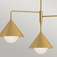 Hängeleuchte in Gold B: 96,5 cm H: max. 168 cm 3x E27