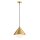 Hängeleuchte E27 Metall Glas B: 34,3 cm in Gold verstellbar