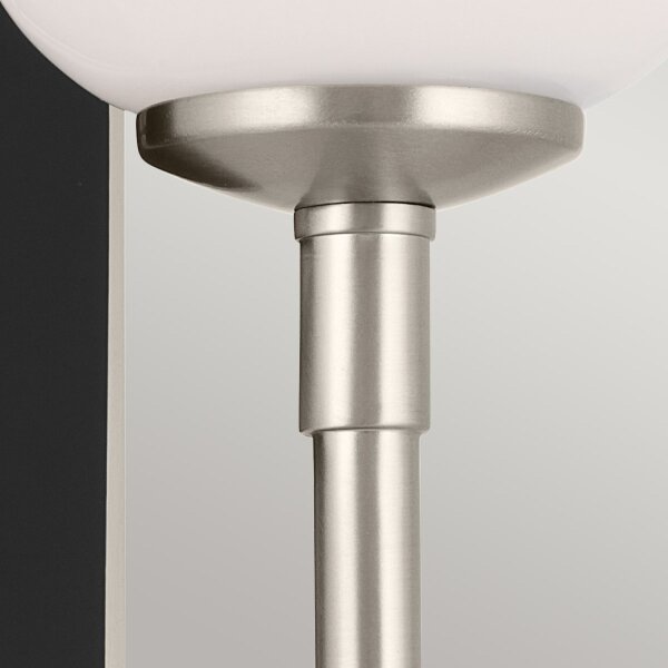 Badezimmerlampe LED G9 IP44 Glas Metall H: 33,8 cm 3000 K