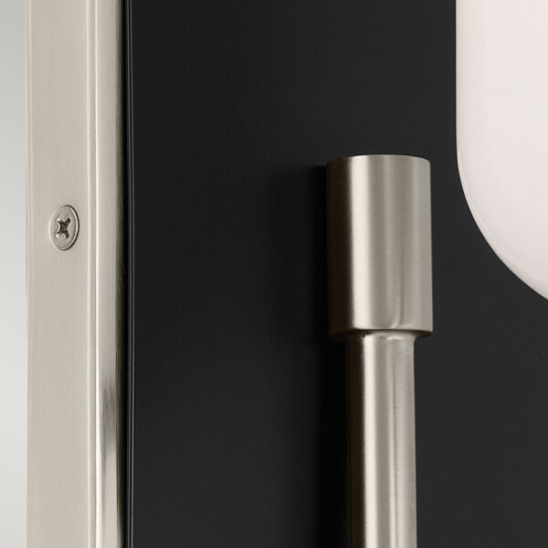 Badezimmerlampe LED G9 IP44 Glas Metall H: 33,8 cm 3000 K