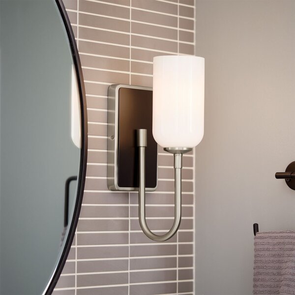 Badezimmerlampe LED G9 IP44 Glas Metall H: 33,8 cm 3000 K