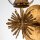 Wandleuchte Metall Glas H: 36,8 cm in Gold Antik E27