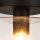 Deckenleuchte Schwarz Metall Glas D: 30,5 cm rund E27