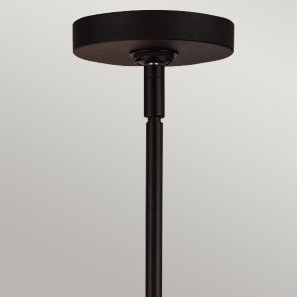 Kronleuchter Schwarz Metall Glas 67,3 cm breit 4x E14