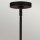 Kronleuchter Schwarz Metall Glas 67,3 cm breit 4x E14
