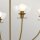 Kronleuchter mit Schirm B: 67,3 cm 4-flammig E14 Metall Glas