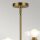 Kronleuchter mit Schirm B: 67,3 cm 4-flammig E14 Metall Glas