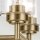 Wandlampe Metall Glas 32,6 cm breit in Messing E27 2-flammig