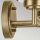 Wandlampe Metall Glas 32,6 cm breit in Messing E27 2-flammig