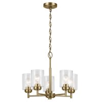 Kronleuchter Metall Glas 50,2 cm breit H: max. 144,4 cm
