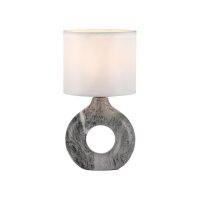 Dekorative Tischlampe Keramik Stoff 30 cm E27 blendarm
