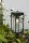 Sockelleuchte Schwarz Aluminium Glas E27 inkl IP44 76cm