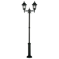Kandelaber Garten Schwarz Aluminium 228cm Rustikal