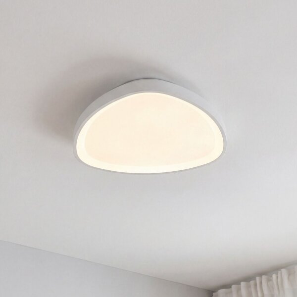 LED Deckenlampe Weiß Aluminium dimmbar 3000/4000/6500K