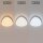 LED Deckenlampe Weiß Aluminium dimmbar 3000/4000/6500K