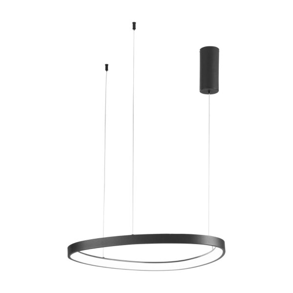 LED Pendelleuchte Alu Schwarz L:65 cm 3000/4000/6500 K