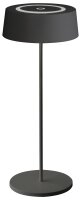LED Akku Tischlampe Schwarz Touch Dimmer USB IP54 2 W