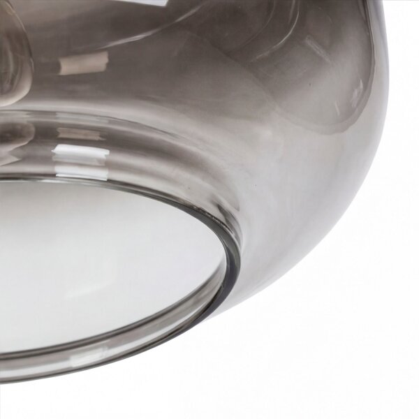 Deckenlampe Rauchglas Modern rund Ø35 cm E27 blendarm