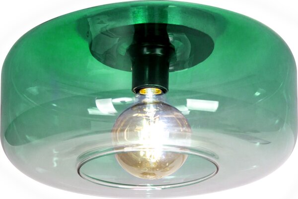 Deckenlampe Glas Grün Modern rund Ø35 cm E27 blendarm