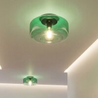 Deckenlampe Glas Grün Modern rund Ø35 cm E27...