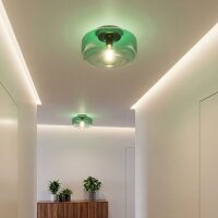 Deckenlampe Glas Grün Modern rund Ø35 cm E27...