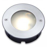LED Einbaustrahler Edelstahl Glas Nickel IP67 Ø12 cm