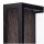 Außenwandleuchte Schwarz Holz Alu E27 IP44 B:11,5 cm