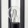 Wandlampe Außen Schwarz Holz Alu E27 IP44 H:32 cm