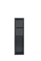 Steckdosensäule Schwarz 31 cm max 3500 W IP54 Aluminium