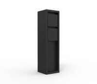 Steckdosensäule Schwarz 31 cm max 3500 W IP54 Aluminium