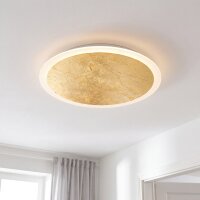 LED Deckenlampe Gold Ø40 cm 3500 K 3 Stufen dimmbar