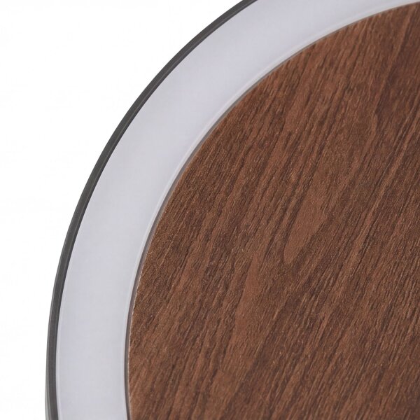 LED Deckenlampe Holz Ø50 cm 3500 K 3 Stufen dimmbar