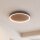 LED Deckenlampe Holz Ø50 cm 3500 K 3 Stufen dimmbar