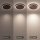 LED Deckenlampe Holz Ø50 cm 3500 K 3 Stufen dimmbar