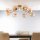 Deckenlampe Glas Metall Messing Champagner L:88 cm G9